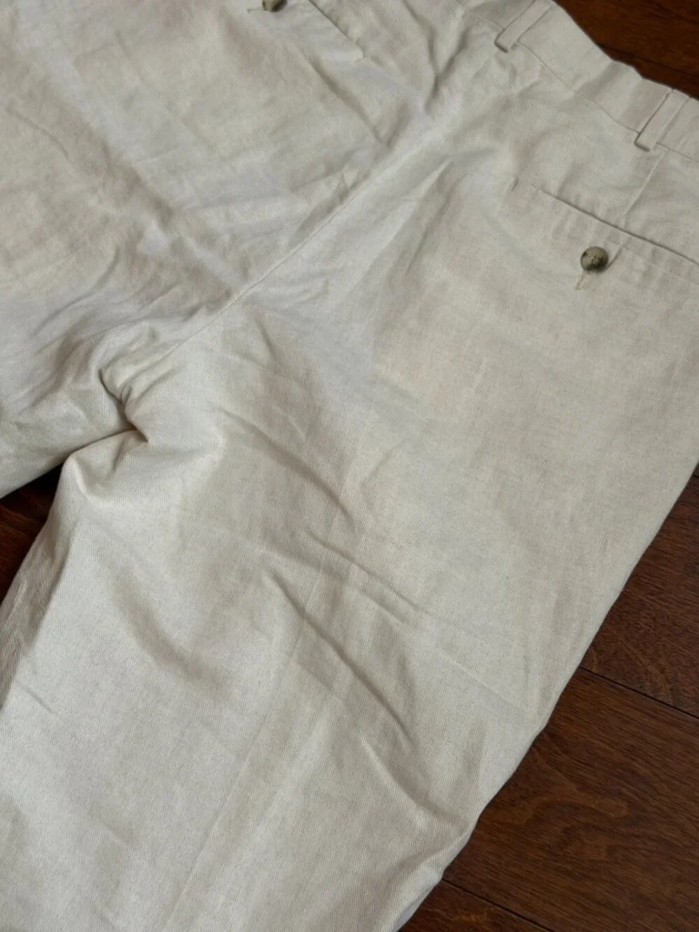 Slates by Levi Strauss & Co. Business Pants Size 32x30, Cream Linen